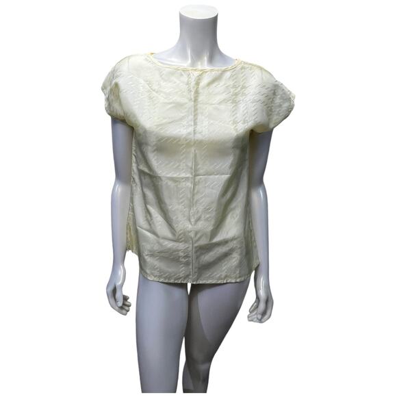 Aansworth Yellow Sleeveless 90s Blouse – Office Casual, Size Small - Picture 10 of 10